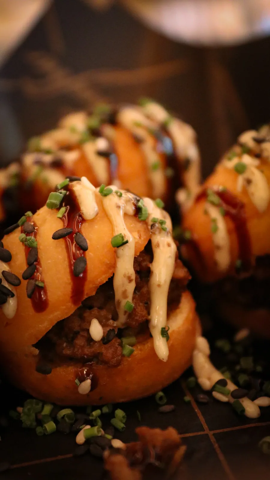 Mini burgers food photography portfolio Rois Lappas