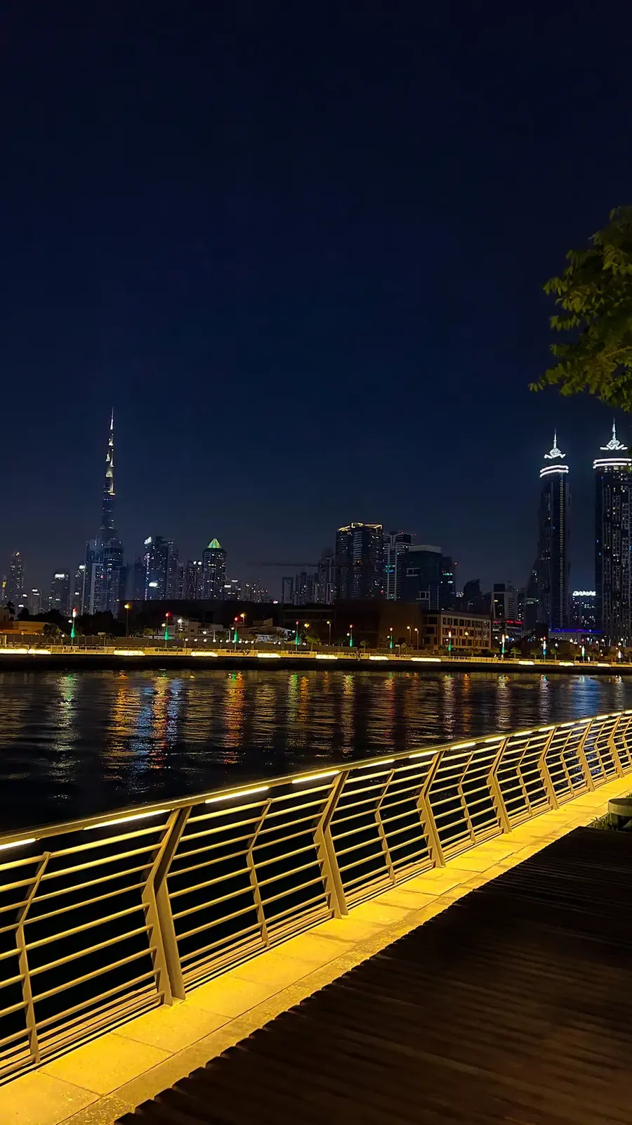Dubai night skyline urban photography Rois Lappas