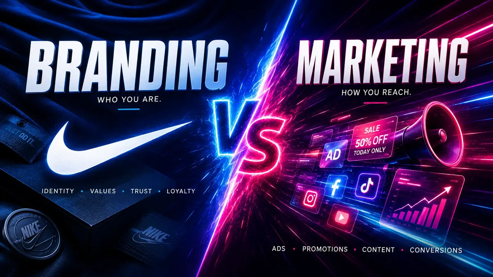 The differences between branding and marketing