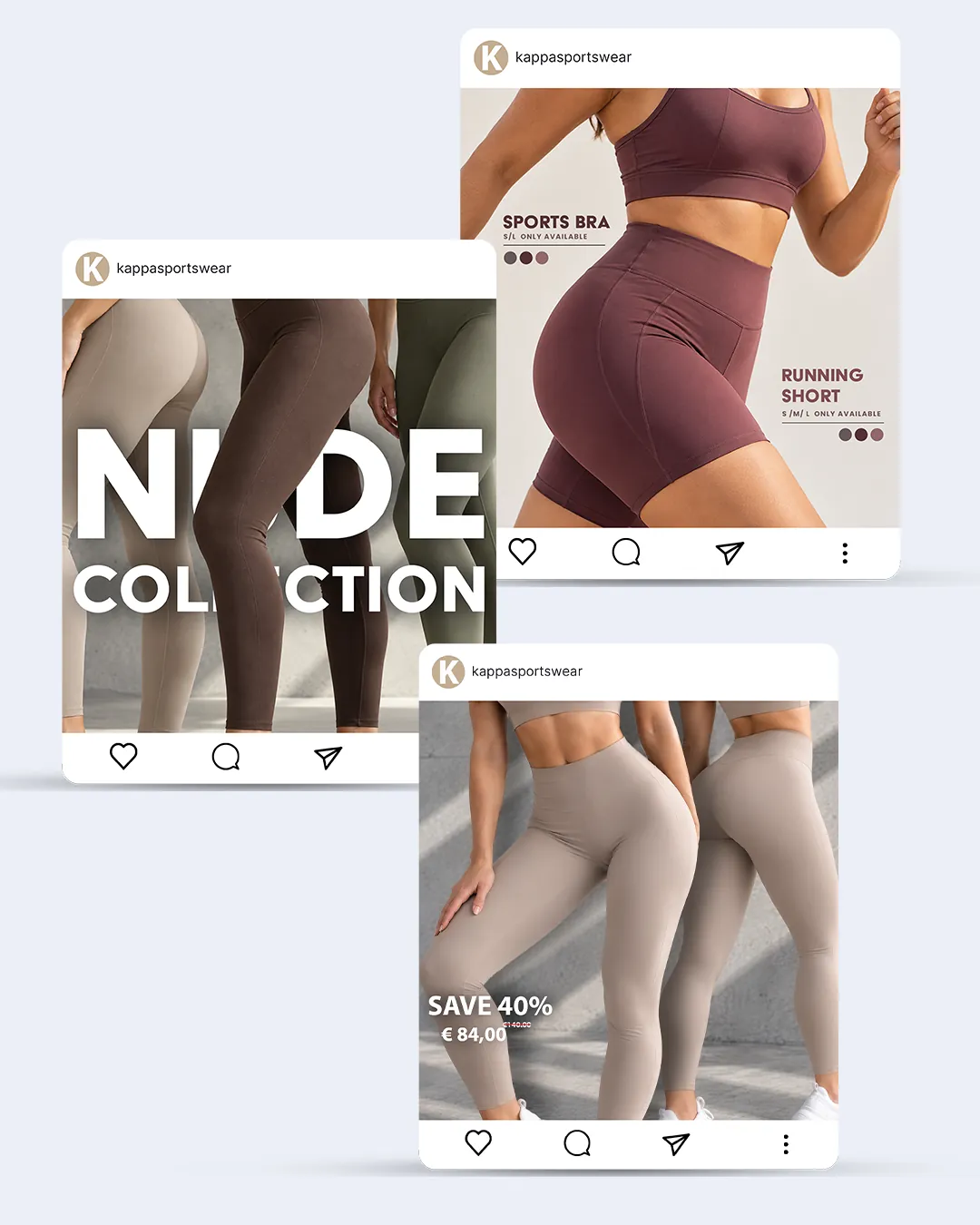 Kappa sportswear social media posts new collection campaign