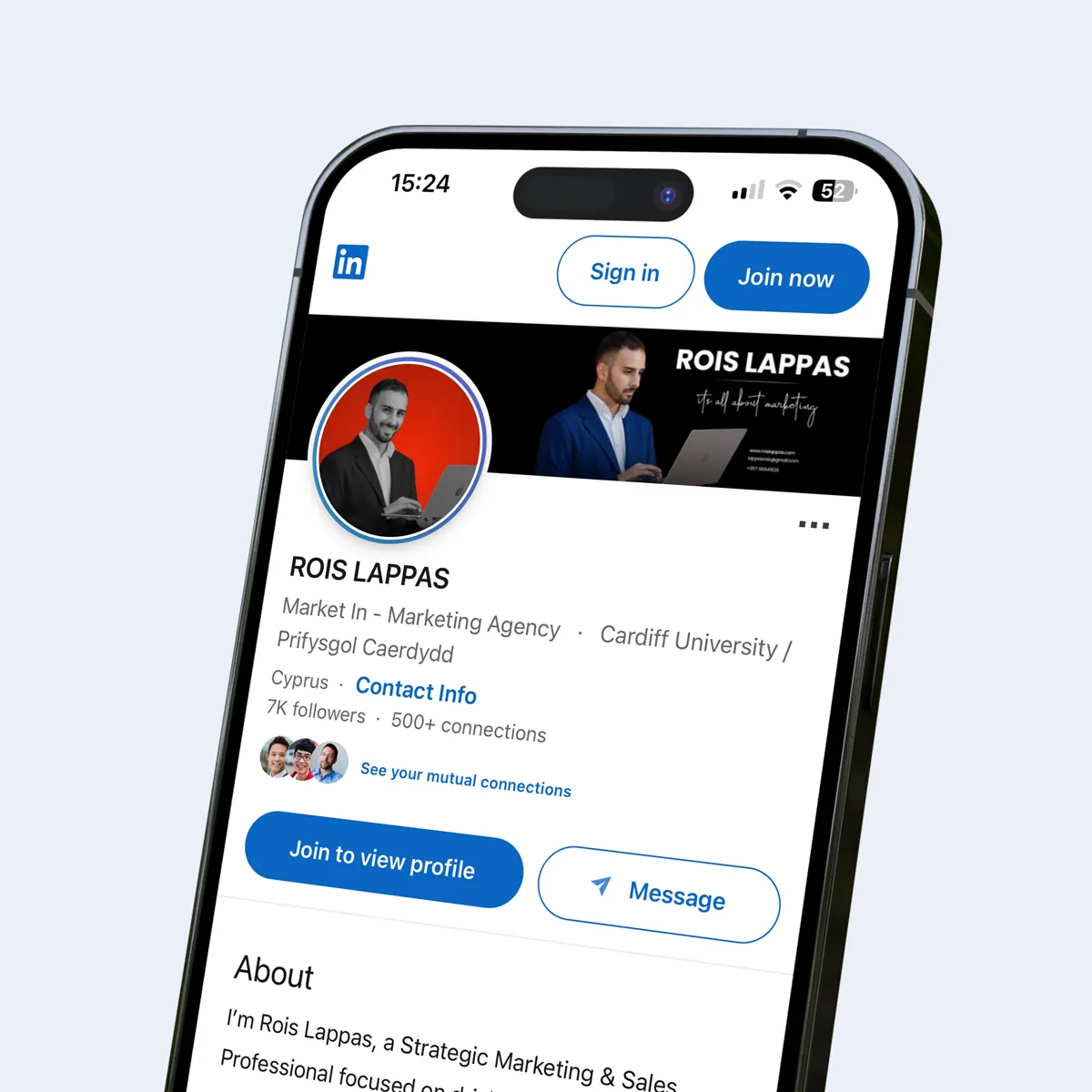Social media linkedin personal branding smm optimisation